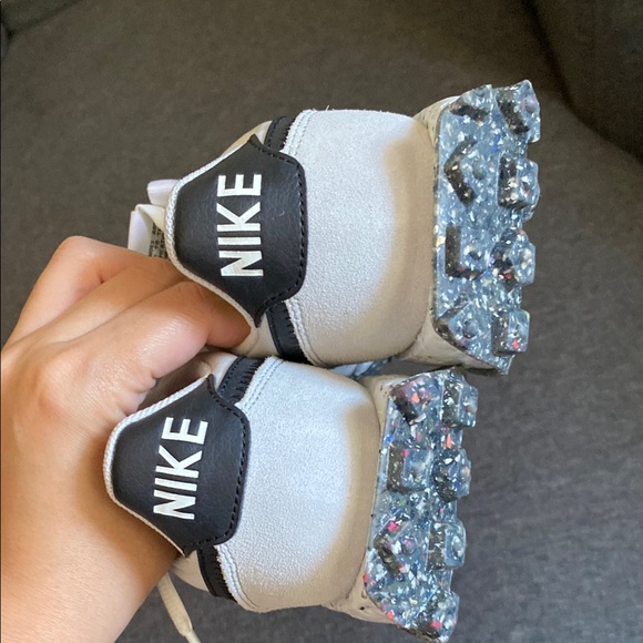 Nike Women's waffle racer crater White and Black Sneakers size 7.5 - Picture 6 of 12